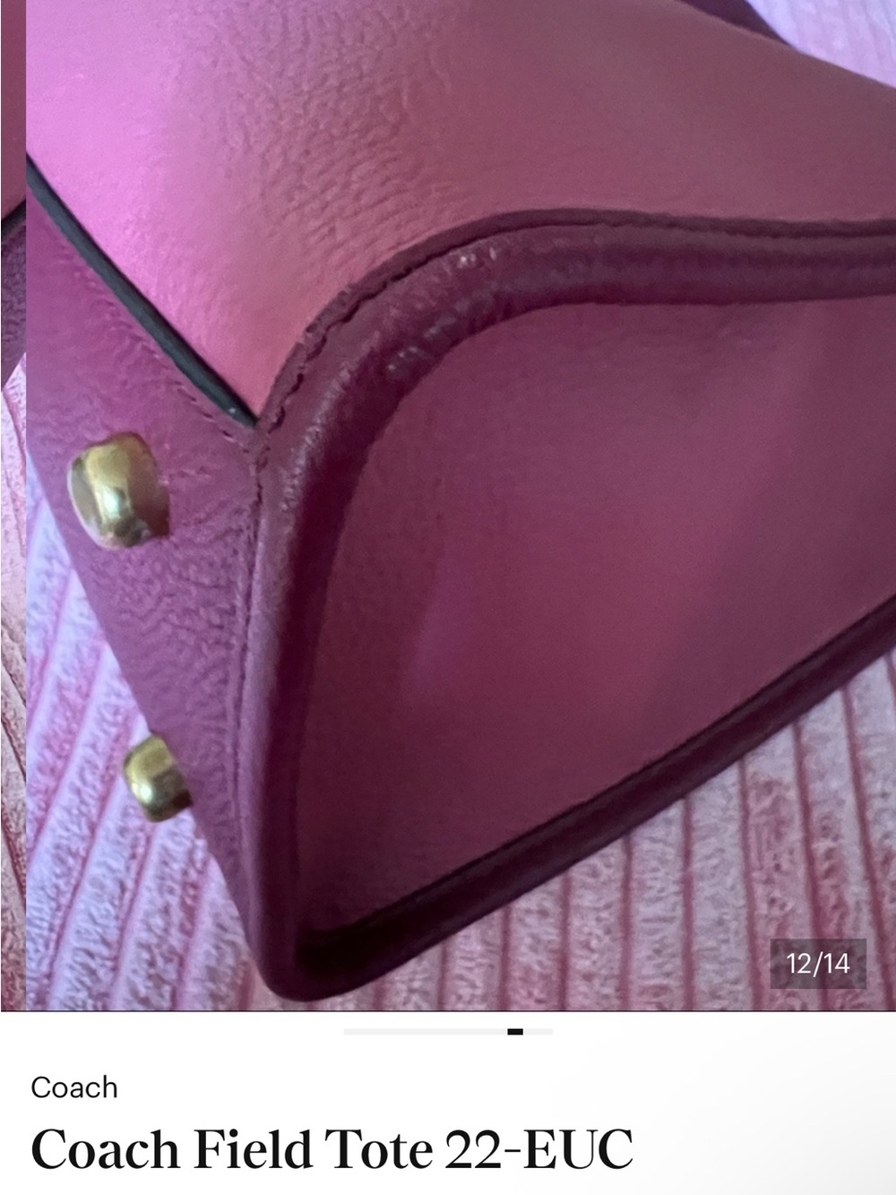 Coach Field tote 22 EUC. - Picture 11 of 14